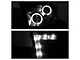 LED Halo Projector Headlights; Black Housing; Smoked Lens (10-18 RAM 2500 w/ Factory Halogen Non-Projector Headlights)