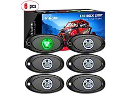 LED Rock Lights; Green (Universal; Some Adaptation May Be Required)