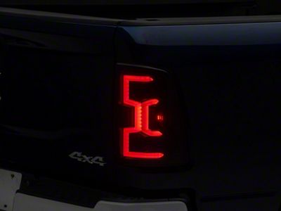 LED Sequential Tail Lights; Gloss Black Housing; Smoked Lens (19-24 RAM 2500 w/ Factory Halogen Tail Lights)