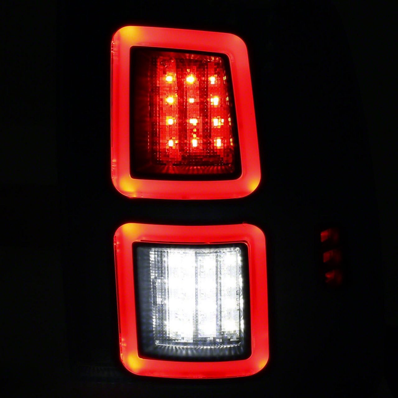 RAM 2500 LED Tail Lights; Black Housing; Smoked Lens (10-18 RAM