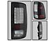 LED Tail Lights; Black Housing; Clear Lens (13-18 RAM 2500 w/ Factory LED Tail Lights)