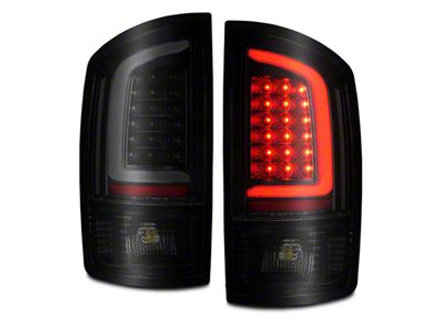 LED Tail Lights; Black Housing; Smoked Lens (03-06 RAM 2500)