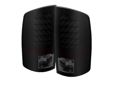 LED Tail Lights; Black Housing; Smoked Lens (03-06 RAM 2500)