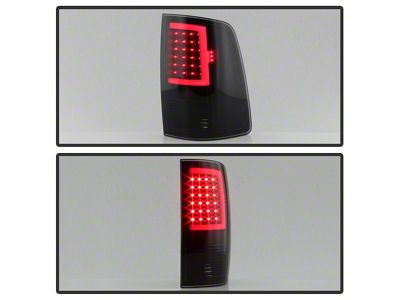 LED Tail Lights; Black Housing; Smoked Lens (13-18 RAM 2500 w/ Factory LED Tail Lights)