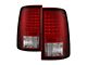 LED Tail Lights; Chrome Housing; Red Clear Lens (13-18 RAM 2500 w/ Factory LED Tail Lights)