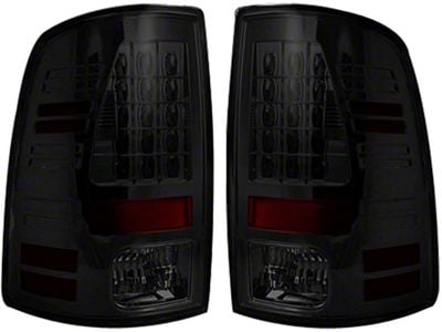 LED Tail Lights; Chrome Housing; Smoked Lens (10-18 RAM 2500 w/ Factory Halogen Tail Lights)