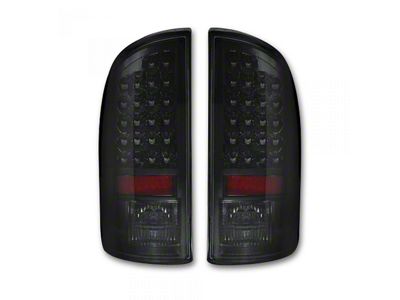 LED Tail Lights; Chrome Housing; Smoked Lens (07-09 RAM 2500)