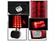 LED Tail Lights; Chrome Housing; Red/Clear Lens (13-18 RAM 2500 w/ Factory LED Tail Lights)