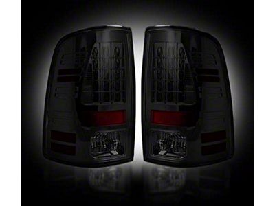 LED Tail Lights; Black Housing; Smoked Lens (14-18 RAM 2500 w/ Factory LED Tail Lights)