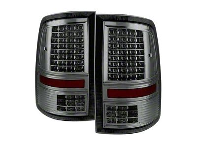 LED Tail Lights; Chrome Housing; Smoked Lens (10-18 RAM 2500 w/ Factory Halogen Tail Lights)