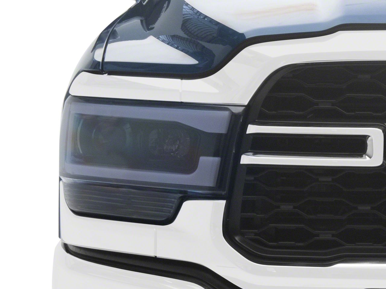 Carpartsinnovate LED Tube Headlights For 2019-2024 Dodge Ram 2500 3500 - Chrome Housing