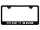 Guts, Glory, RAM Laser Etched License Plate Frame; Black (Universal; Some Adaptation May Be Required)