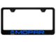 MOPAR and Logo PC License Plate Frame; UV Print on Black (Universal; Some Adaptation May Be Required)