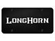 Longhorn Laser Etched License Plate (Universal; Some Adaptation May Be Required)