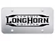 Longhorn Laramie Laser Etched License Plate (Universal; Some Adaptation May Be Required)