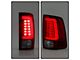 Light Bar LED Tail Lights; Chrome Housing; Red/Clear Lens (10-18 RAM 2500 w/ Factory Halogen Tail Lights)
