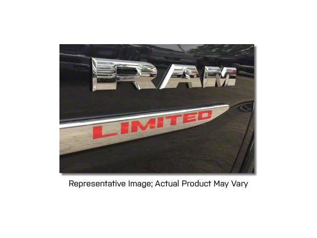 RAM 2500 Limited Front Door Letter Inlay Decals; Carbon Fiber (19-24 ...