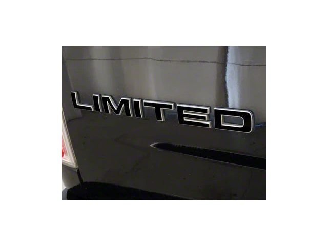 Limited Tailgate Letter Overlay Decals; Red (19-24 RAM 2500 Limited)