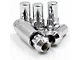 Locks with Key for Chrome Acorn Lug Nuts; 14mm x 1.5 (12-24 RAM 2500)