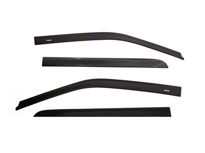 Low Profile Ventvisor Window Deflectors; Front and Rear; Matte Black (10-24 RAM 2500 Crew Cab)