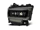 AlphaRex LUXX-Series LED Projector Headlights; Alpha Black Housing; Clear Lens (19-24 RAM 2500 w/ Factory Halogen Headlights)