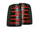 AlphaRex LUXX-Series LED Tail Lights; Black/Red Housing; Smoked Lens (13-18 RAM 2500 w/ Factory LED Tail Lights)