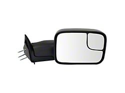 Manual Flip-Up Towing Mirror; Passenger Side; Textured Black (94-02 RAM 2500)
