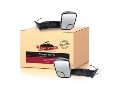 Manual Flip-Up Towing Mirrors; Chrome (94-02 RAM 2500)