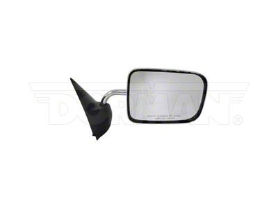 Manual Non-Heated Side Mirror; Passenger Side; Chrome (94-97 RAM 2500)