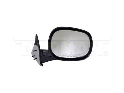 Manual Non-Heated Side Mirror; Passenger Side; Textured Black (98-02 RAM 2500)