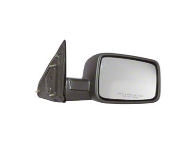 Replacement Manual Non-Towing Mirror; Textured Black; Passenger Side (10-12 RAM 2500)