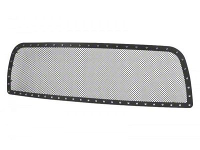 Mesh Rivet Style Upper Grille Insert; Black (13-18 RAM 2500)