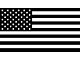 Moonroof Standard Flag Decal; Matte Black (03-24 RAM 2500)