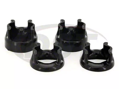 Motor Mount Inserts; Polyurethane; Black (Late 98-02 5.9L I6 RAM 2500)