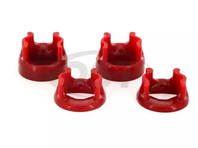 Motor Mount Inserts; Polyurethane; Red (Late 98-02 5.9L I6 RAM 2500)