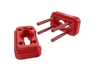 Motor Mount Inserts; Red (04-08 2WD 5.9L RAM 2500)