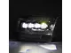 AlphaRex NOVA-Series 5th Gen 2500 G2 Style LED Projector Headlights; Black Housing; Clear Lens (10-18 RAM 2500 w/ Factory Halogen Non-Projector Headlights)