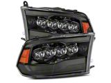 AlphaRex NOVA-Series LED Projector Headlights; Alpha Black Housing; Clear Lens (10-18 RAM 2500 w/ Factory Halogen Non-Projector Headlights)