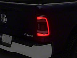 OE Style Tail Light; Black Housing; Red Clear Lens; Passenger Side (19-24 RAM 2500 w/ Factory Non-Blind Spot Tail Lights)