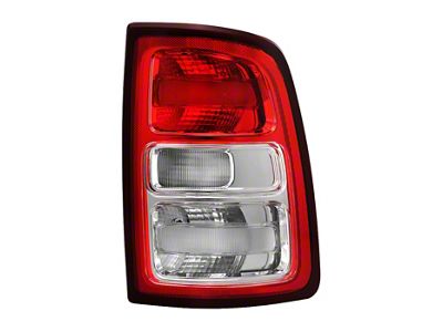 OE Style Tail Light; Chrome Housing; Red Clear Lens; Passenger Side (19-21 RAM 2500 Big Horn, Tradesman)