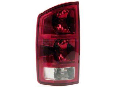 OE Style Tail Light; Chrome Housing; Red/Clear Lens; Driver Side (03-06 RAM 2500)