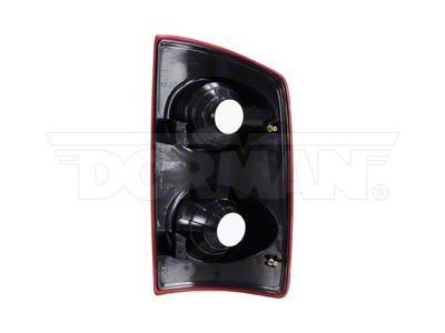 OE Style Tail Light; Chrome Housing; Red/Clear Lens; Driver Side (07-08 RAM 2500)