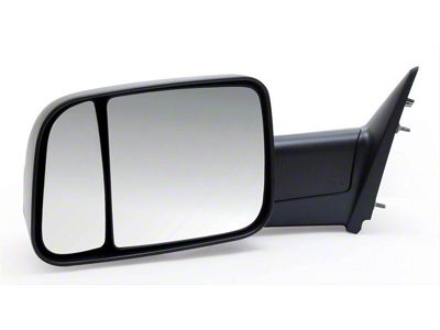 OEM Style Extendable Manual Towing Mirror; Driver Side (09-12 RAM 2500)