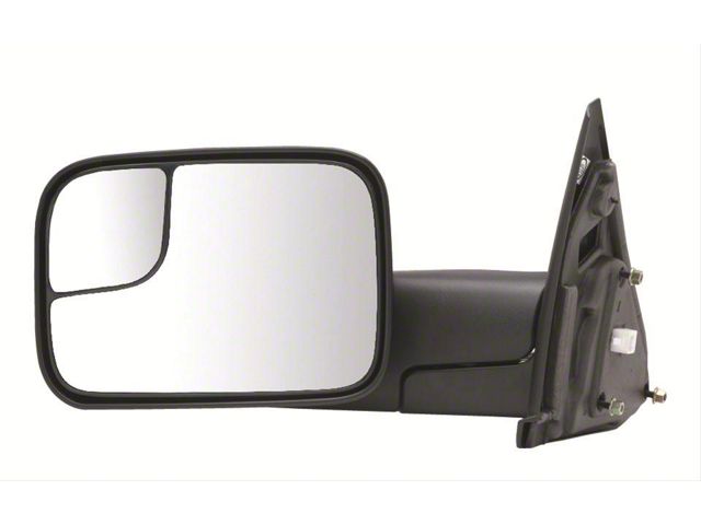 OEM Style Extendable Powered Towing Mirror; Driver Side (10-12 RAM 2500)