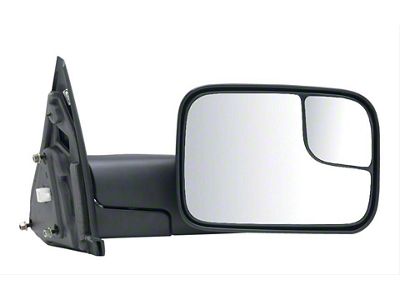 OEM Style Extendable Powered Towing Mirror; Passenger Side (10-12 RAM 2500)