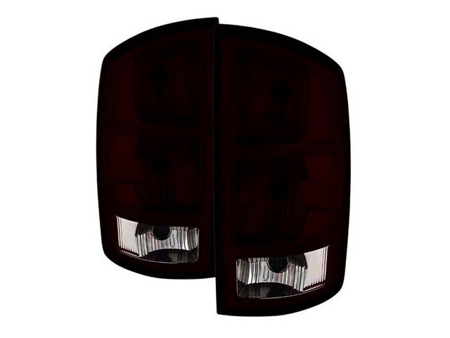 OEM Style Tail Lights; Chrome Housing; Red Smoked Lens (03-06 RAM 2500)