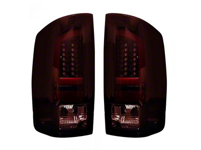 OLED Tail Lights; Chrome Housing; Dark Red Smoked Lens (03-06 RAM 2500)