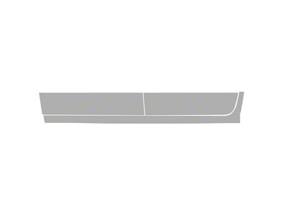 Paint Protection PPF Pre-Cut Kit; Driver Side Cab Rocker; Gloss (19-24 RAM 2500 Laramie Crew Cab, Limited Crew Cab)