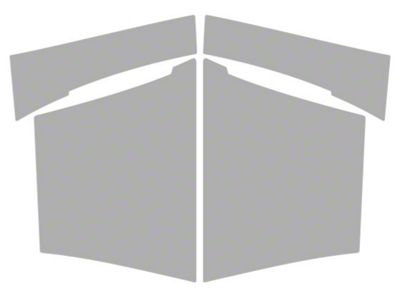 Paint Protection PPF Pre-Cut Kit; Splash Guard; Gloss (19-24 RAM 2500 Big Horn Crew Cab, Tradesman Crew Cab)