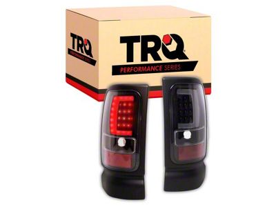 Performance LED Tail Lights; Black Housing; Clear Lens (94-02 RAM 2500)
